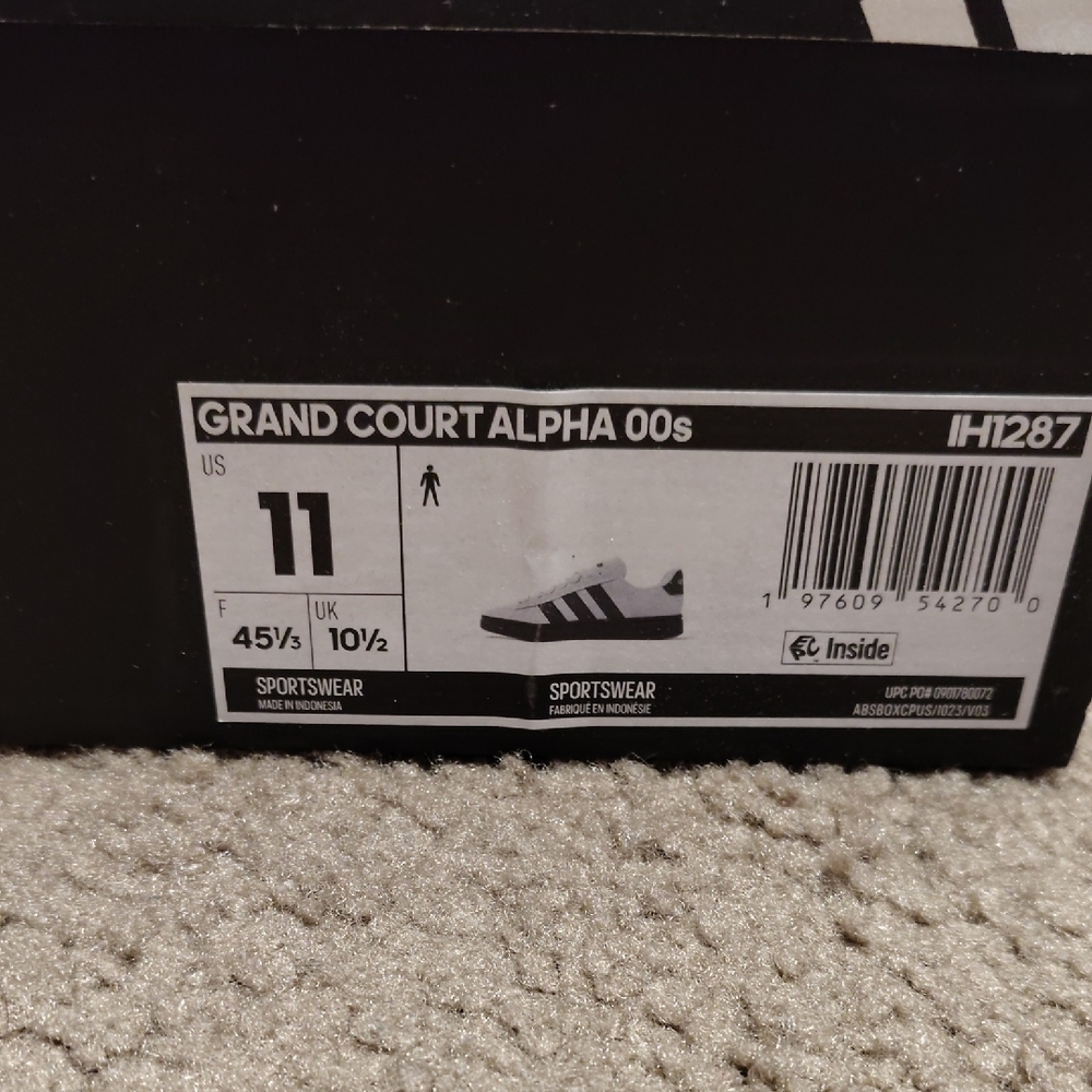 adidas Grand Court Alpha 00s Men’s Sneakers - White/Black